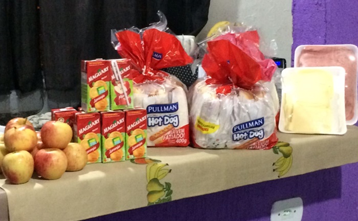 Lanche oferecido após a partida