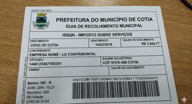 Cotia define as datas de vencimento de taxas e tributos para 2026