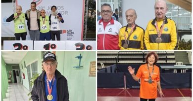 Idosos de Cotia conquistam medalhas em torneio no litoral