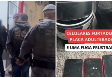 Ladrões tentam fugir de moto, mas acabam presos pela PM em Cotia
