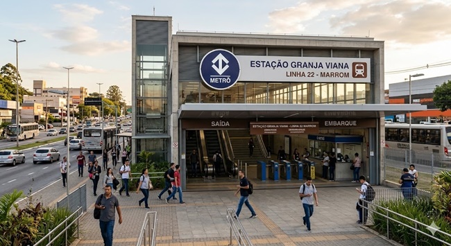 Futuro metrô na Granja Viana terá estação profunda Futuro metrô na Granja Viana terá estação profunda