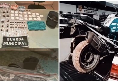 Vargem Grande: Operação recupera moto roubada e apreende drogas