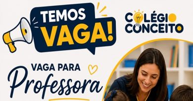Colégio Conceito contrata professora
