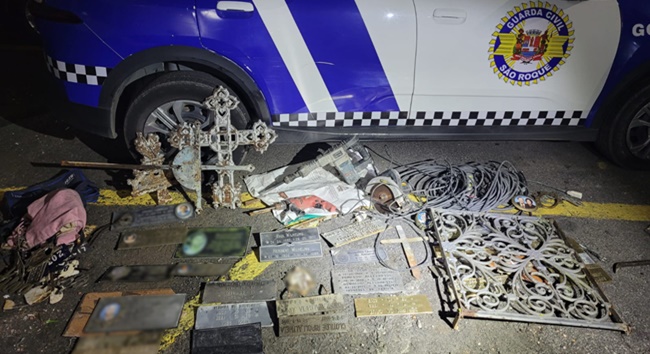 Criminoso furta cemitério em São Roque e acaba detido pela GCM Criminoso furta cemitério em São Roque e acaba detido pela GCM