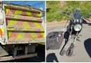 Motoqueiro bate em traseira de caminhão e fica gravemente ferido na Raposo Tavares