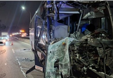 Acidente entre ônibus e carreta deixa 12 feridos no Rodoanel