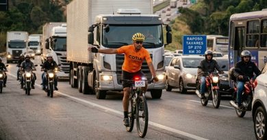 Coluna de Manoel Lopes. Pedalando no Limite – Rodovia Sem Lei: O Desafio Diário dos Ciclistas Coluna de Manoel Lopes. Pedalando no Limite – Rodovia Sem Lei: O Desafio Diário dos Ciclistas