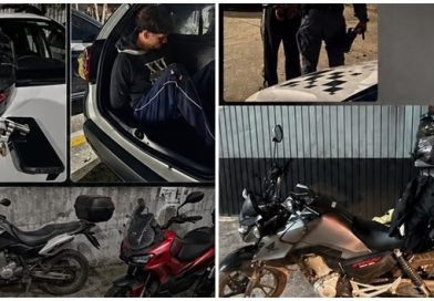 Embu: PM prende ladrões, armas e recupera motos roubadas
