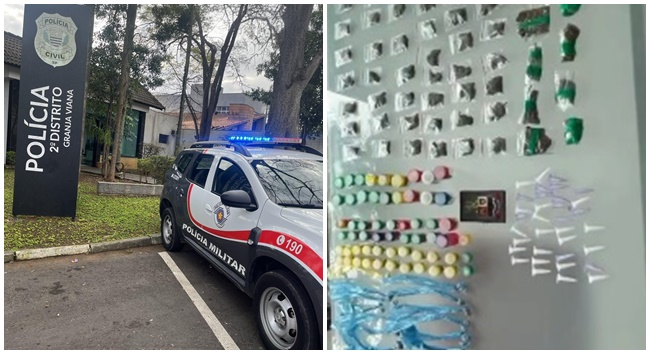 Mulher é presa por tráfico de drogas na região da Granja Viana