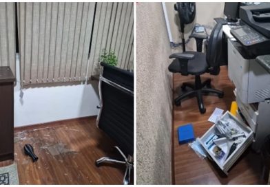 Ladrão é preso após invadir escritório em Cotia Ladrão é preso após invadir escritório em Cotia