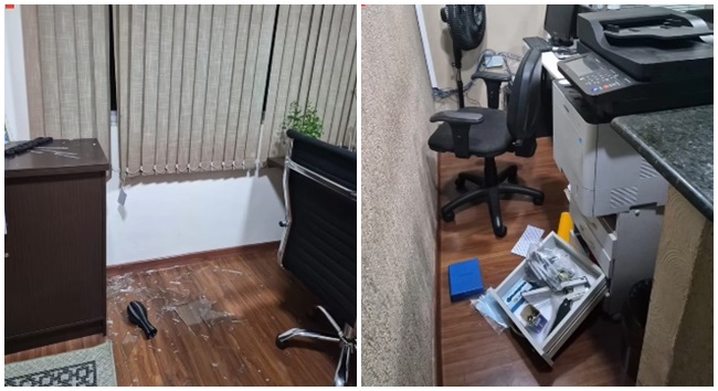 Ladrão é preso após invadir escritório em Cotia Ladrão é preso após invadir escritório em Cotia