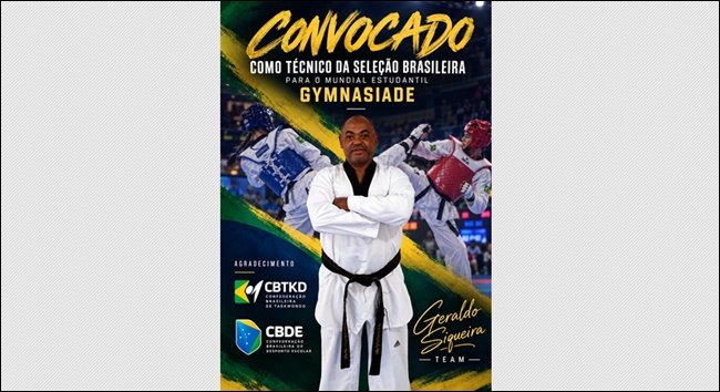 Técnico de taekwondo de Cotia é convocado para a seleção brasileira Técnico de taekwondo de Cotia é convocado para a seleção brasileira
